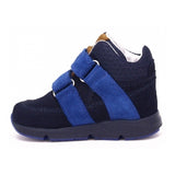 Bartek Boys' Navy Blue Leather Ankle Sneakers | 1090-SAAS