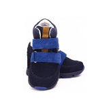 Bartek Boys' Navy Blue Leather Ankle Sneakers | 1090-SAAS