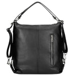 Wojas Black Leather Handbag and/or Backpack | 8002171