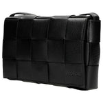 Wojas Black Leather Crossbody Cassette Bag | 8009551