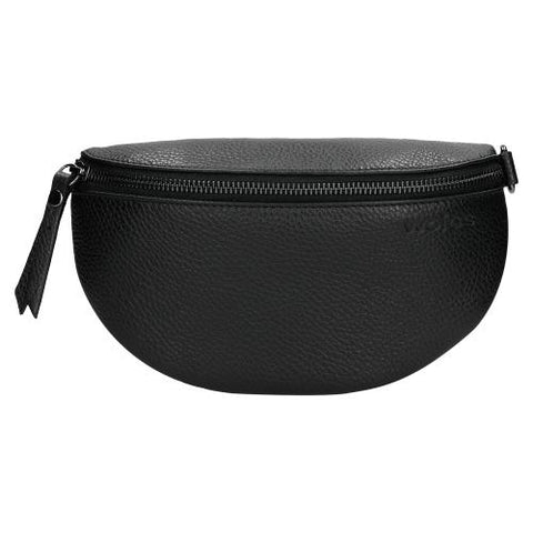 Wojas Black Leather Belt Bag | 8009951