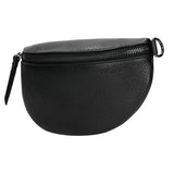 Wojas Black Leather Belt Bag | 8009951