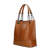 Wojas Light Brown Leather Tote Bag | 8010553