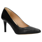 Black Leather High Heels | 3507551