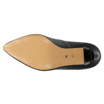 Black Leather High Heels | 3507551