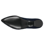 Wojas Navy Blue Leather Ballet Flats | 4500566