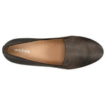 Wojas Dark Brown Leather Ballet Flats | 4500362