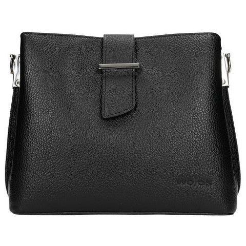 Wojas Black Leather Crossbody Bag | 8012151