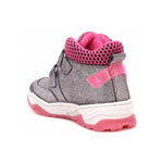 Bartek Girls' Silver & Pink Waterproof Ankle Sneakers | 7091-11MS
