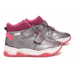 Bartek Girls' Silver & Pink Waterproof Ankle Sneakers | 7091-11MS