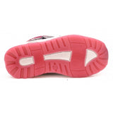 Bartek Girls' Silver & Pink Waterproof Ankle Sneakers | 7091-11MS