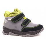 Bartek Boys' Gray & Neon Ankle Waterproof Sneakers | 7091-77GS