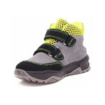 Bartek Boys' Gray & Neon Ankle Waterproof Sneakers | 7091-77GS