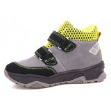 Bartek Boys' Gray & Neon Ankle Waterproof Sneakers | 7091-77GS