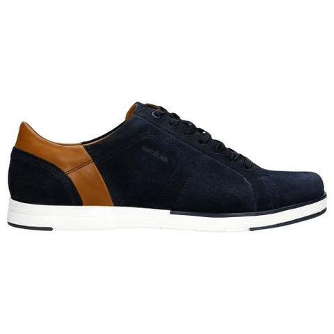 Wojas Dark Blue and Light Brown Leather Sneakers | 1009276