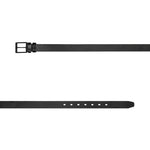 Wojas Black Leather Belt with Black Backle | 9304851