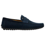 Wojas Dark Blue Leather Loafers | 10116-66