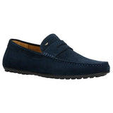 Wojas Dark Blue Leather Loafers | 10116-66