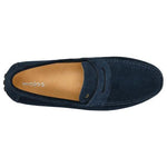 Wojas Dark Blue Leather Loafers | 10116-66