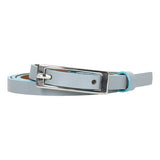 Wojas Women's Thin Light Blue Leather Belt | 9304456