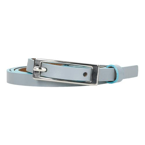 Wojas Women's Thin Light Blue Leather Belt | 9304456