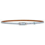 Wojas Women's Thin Light Blue Leather Belt | 9304456