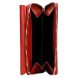 Wojas Red Leather Zip Around Wallet | 91012-55