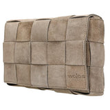 Wojas Beige Velour Leather Crossbody Bag | 80123-63