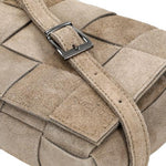 Wojas Beige Velour Leather Crossbody Bag | 80123-63
