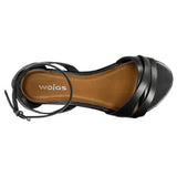 Wojas Black Leather Sandals | 7601551