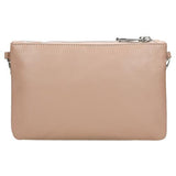 Wojas Dusty Pink Leather 3-pockets Crossbody Bag with Decorative Strap | 8011654