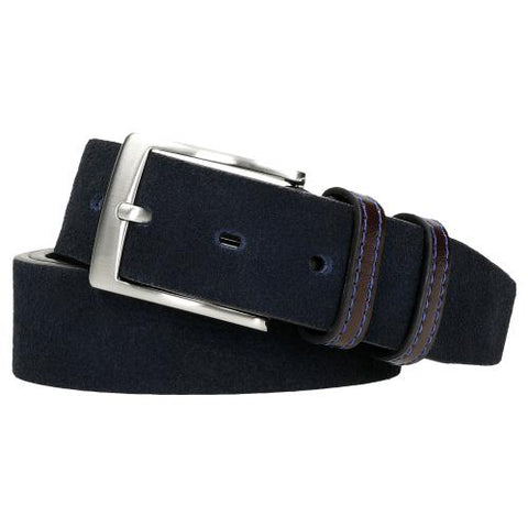 Wojas Dark Blue Leather Belt | 9303726