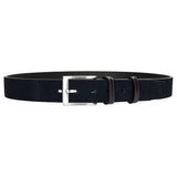 Wojas Dark Blue Leather Belt | 9303726