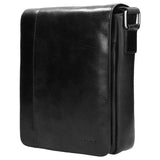 Wojas Black Leather Messenger Bag | 8004251