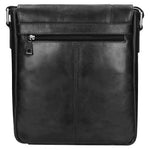 Wojas Black Leather Messenger Bag | 8004251