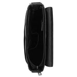 Wojas Black Leather Messenger Bag | 8004251