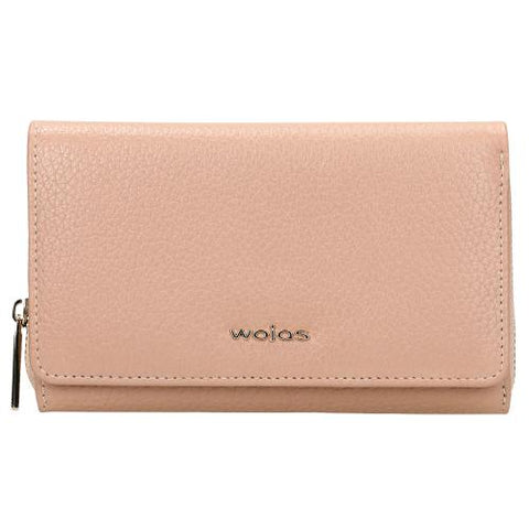 Wojas Pink Leather Zip Around Wallet | 9102454