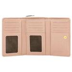 Wojas Pink Leather Zip Around Wallet | 9102454