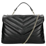 Wojas Black Quilted Leather Crossbody Bag | 8016951