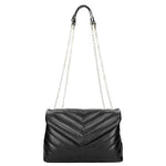 Wojas Black Quilted Leather Crossbody Bag | 8016951