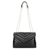 Wojas Black Quilted Leather Crossbody Bag | 8016951
