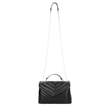 Wojas Black Quilted Leather Crossbody Bag | 8016951