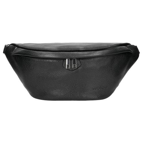Wojas Black Leather Waist Bag | 8019551