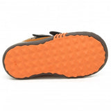 Bartek Boys' Brown-Orange Prophylactic Leather Ankle Sneakers | 91756-024
