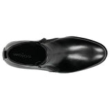 Wojas Black Dress Ankle Shoes with Silver Logo | 2001151