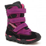 Bartek Girls' Black and Pink Prophylactic Snow Boots | 94646003