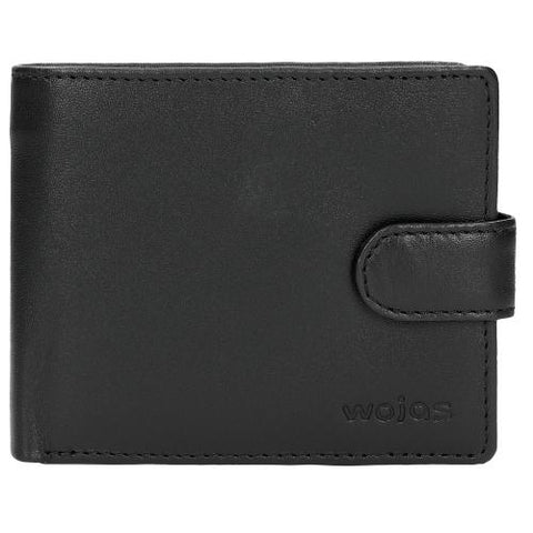 Wojas Black Leather Snap Wallet | 9104751