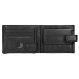 Wojas Black Leather Snap Wallet | 9104751