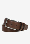 Wojas Brown Embossed Leather Belt | 9306252