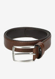 Wojas Brown Embossed Leather Belt | 9306252